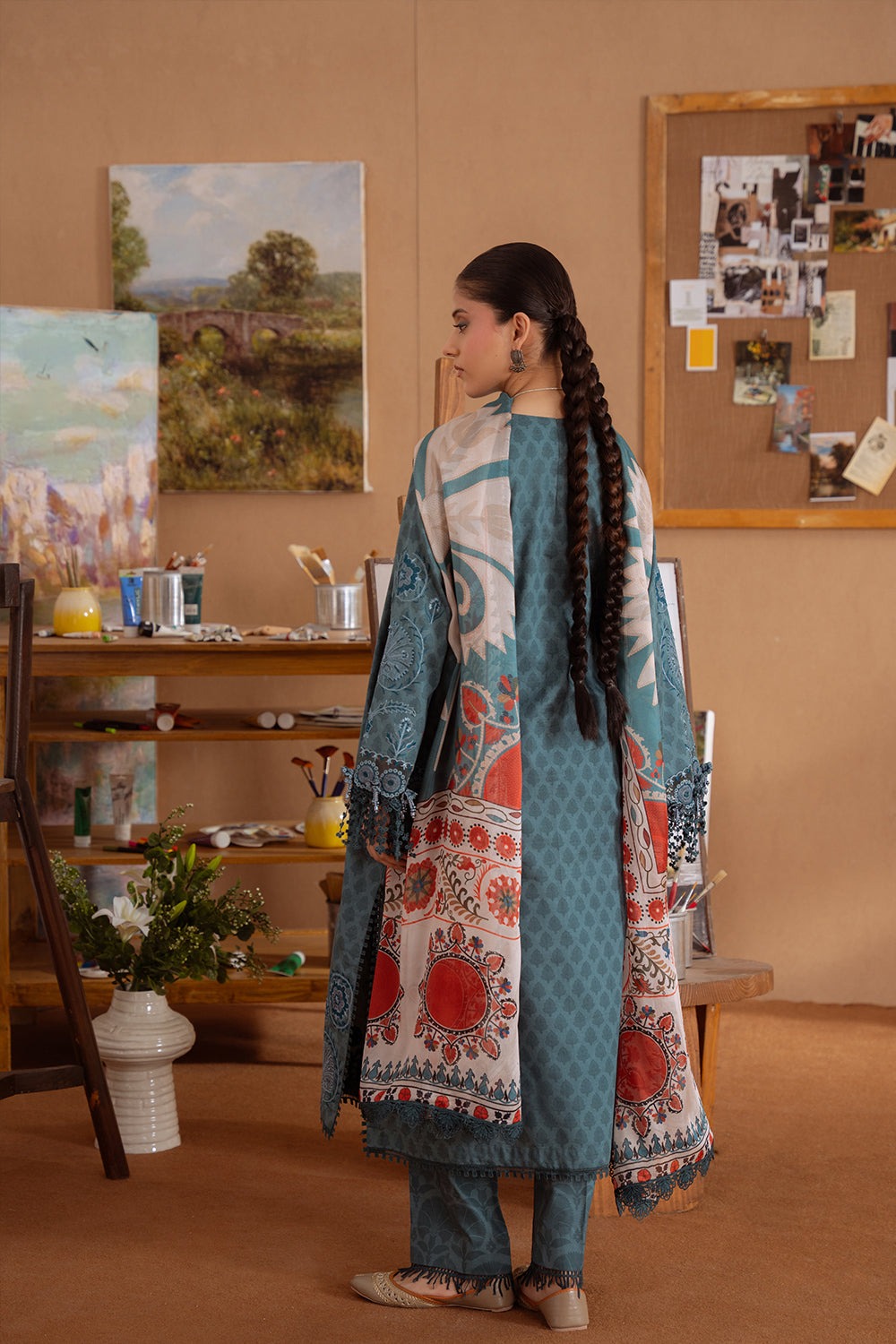 SEREN-08-B | LAANEM SS`25 Unstitched Lawn By Saira Rizwan