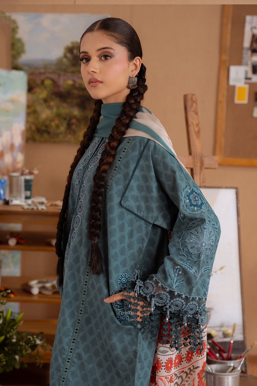 SEREN-08-B | LAANEM SS`25 Unstitched Lawn By Saira Rizwan