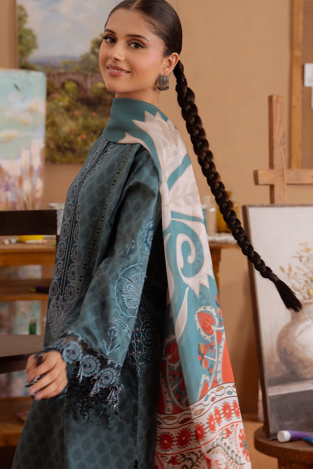 SEREN-08-B | LAANEM SS`25 Unstitched Lawn By Saira Rizwan