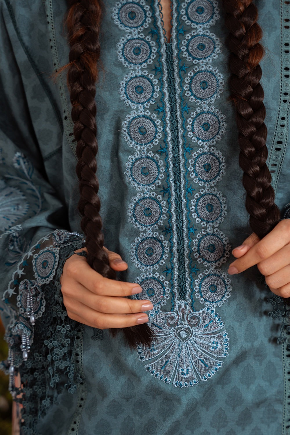 SEREN-08-B | LAANEM SS`25 Unstitched Lawn By Saira Rizwan