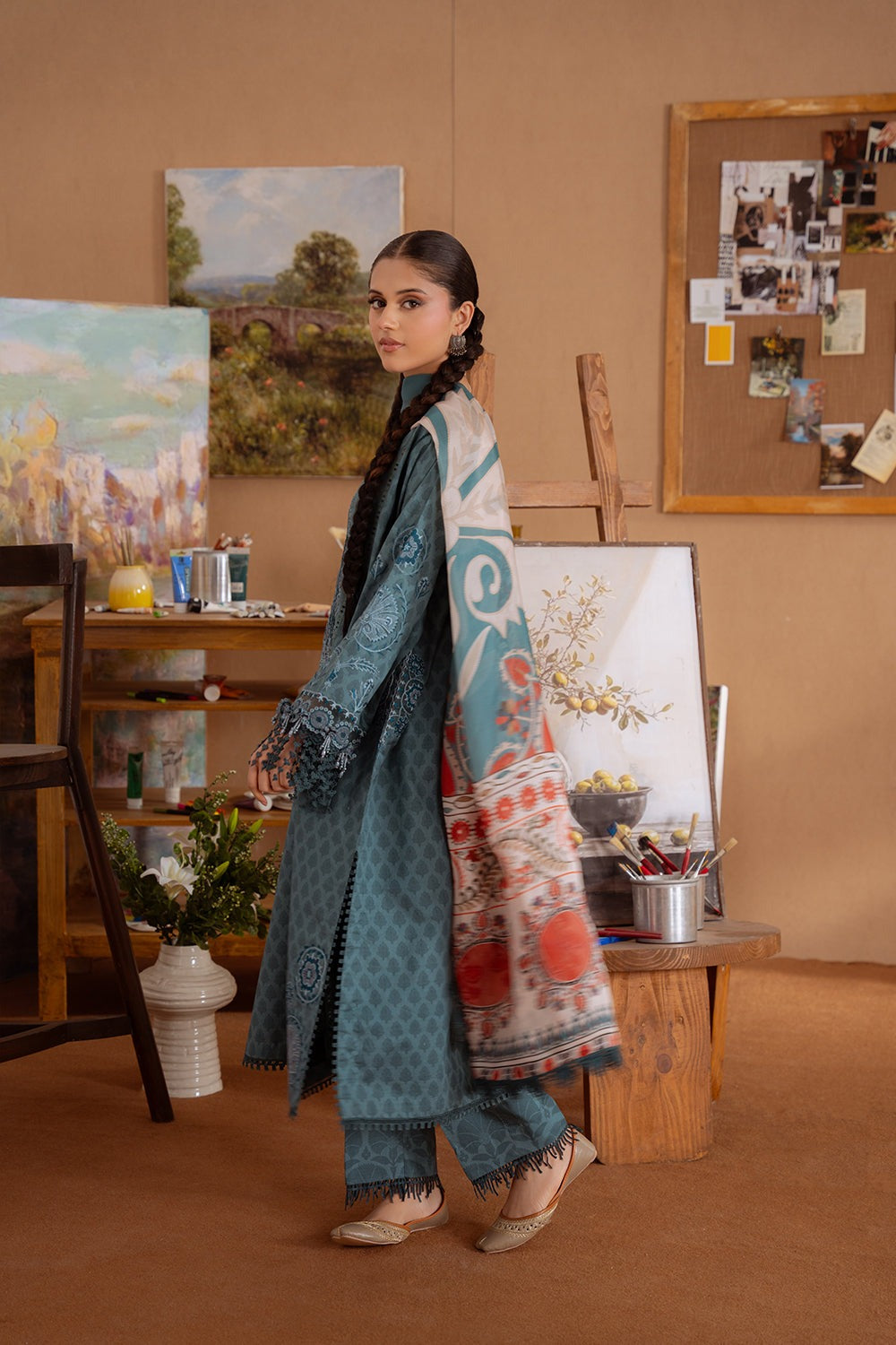 SEREN-08-B | LAANEM SS`25 Unstitched Lawn By Saira Rizwan