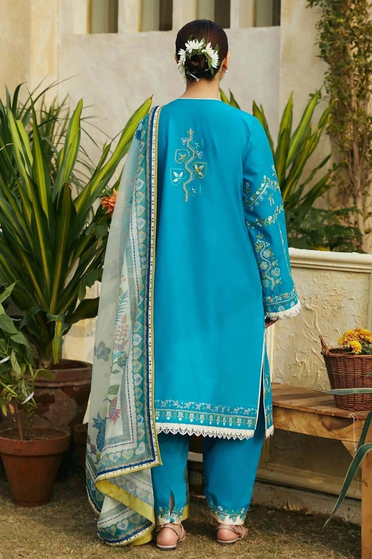 Coco by Zara Shahjahan Embroidered Lawn Unstitched 3Pc 08B ZOYA