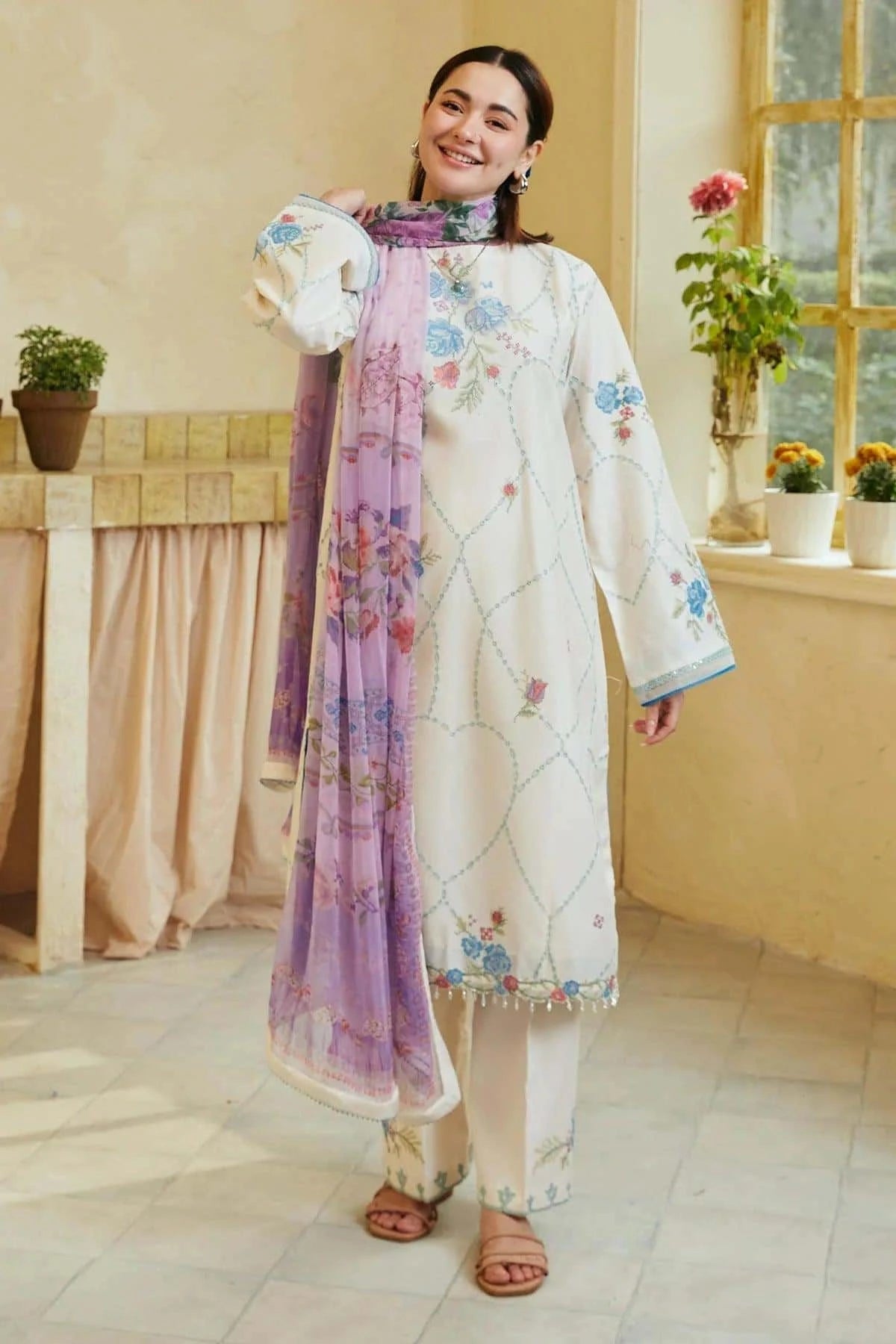Coco by Zara Shahjahan Embroidered Lawn Unstitched 3Pc 10A RUHI
