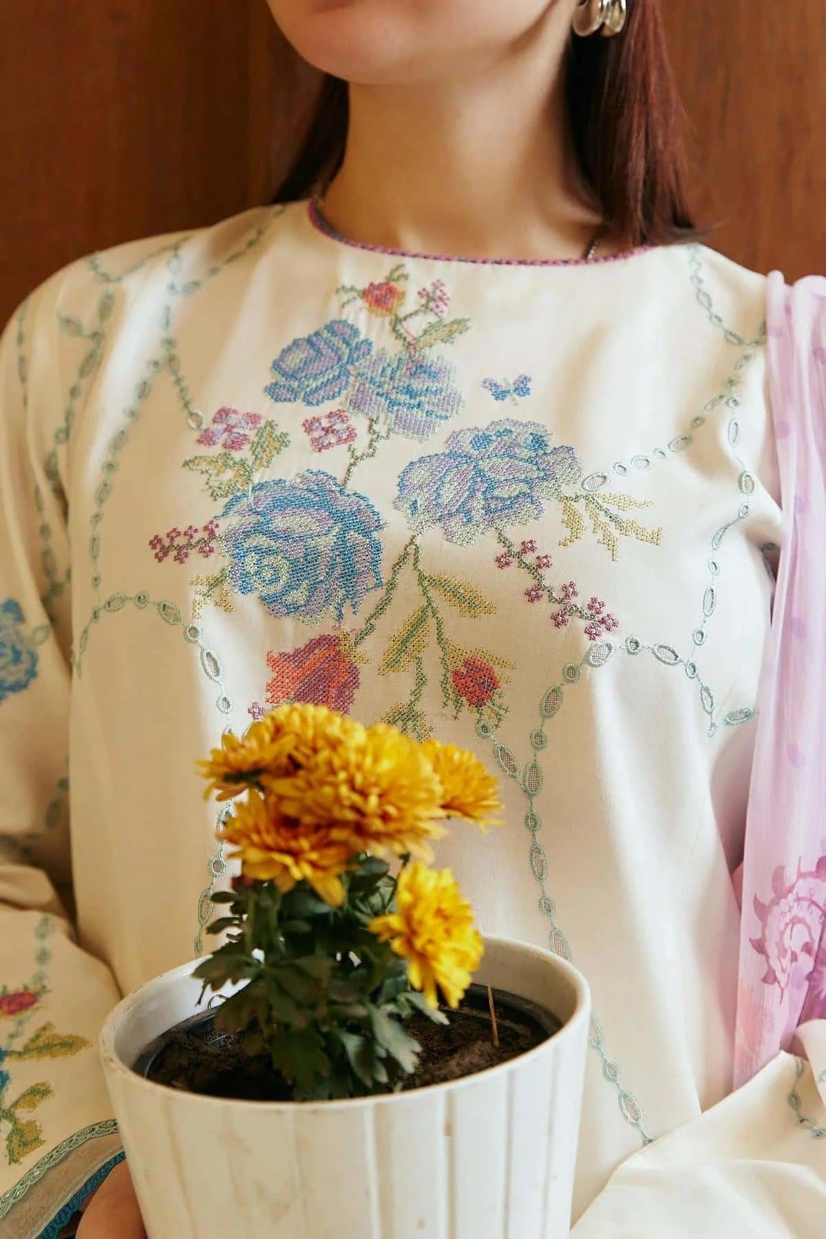 Coco by Zara Shahjahan Embroidered Lawn Unstitched 3Pc 10A RUHI