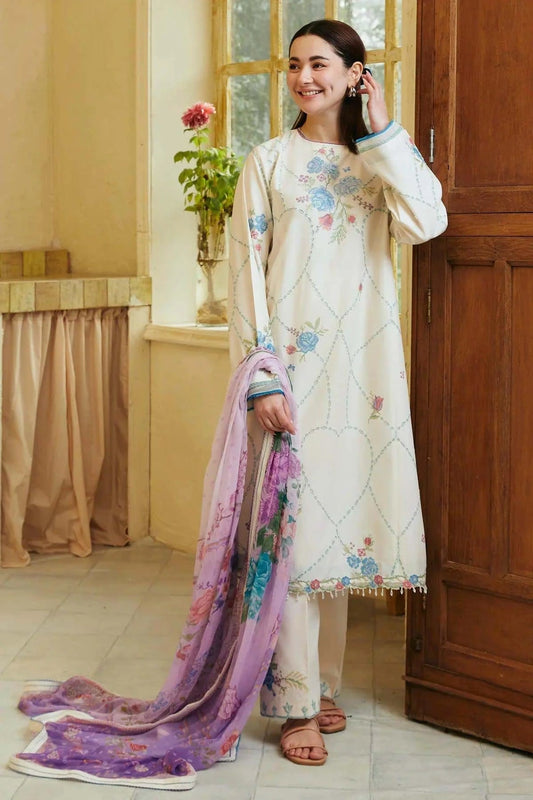 Coco by Zara Shahjahan Embroidered Lawn Unstitched 3Pc 10A RUHI