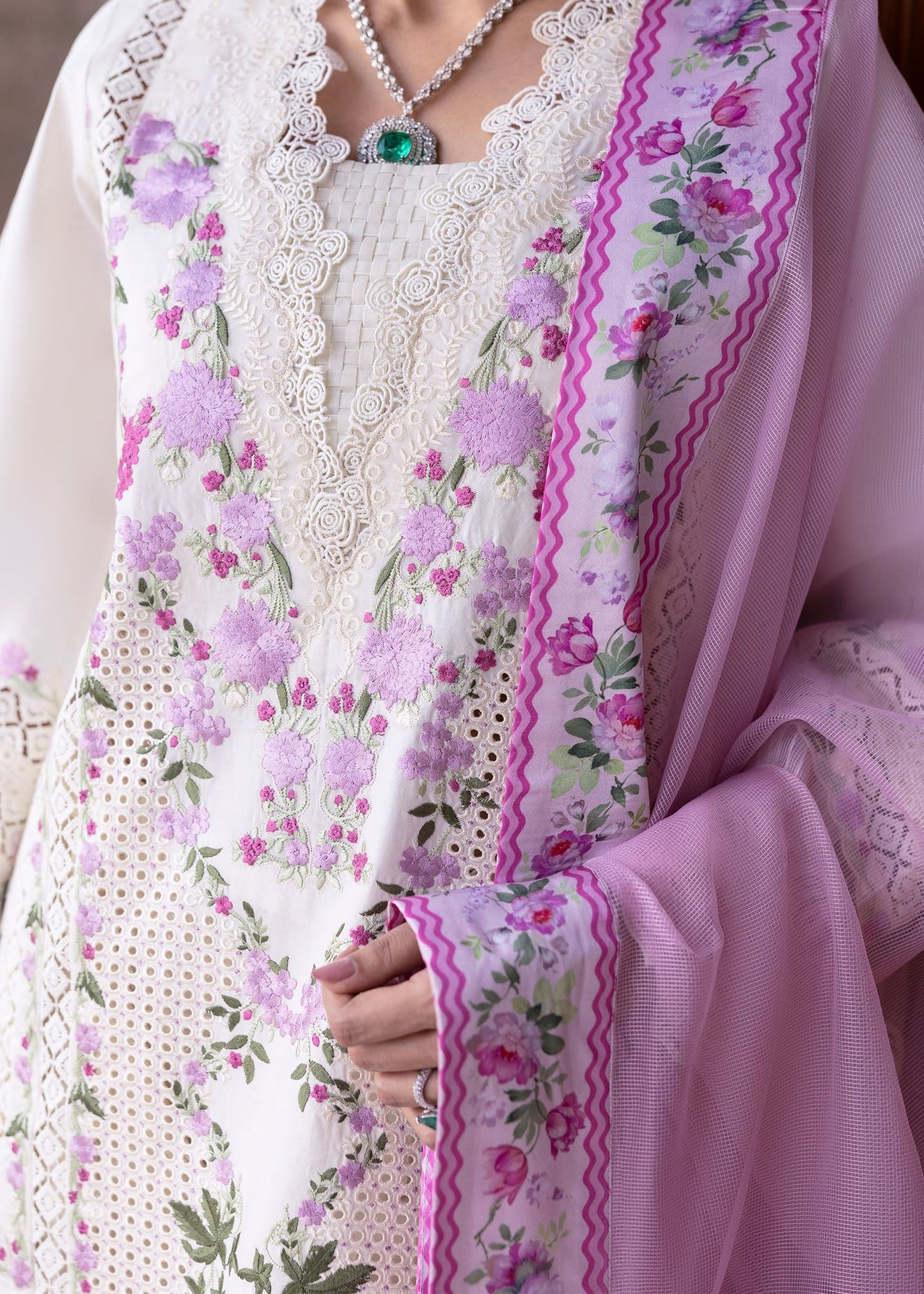 1A-ZERENE | Bloom By Saira Shakira Unstitched Lawn`25