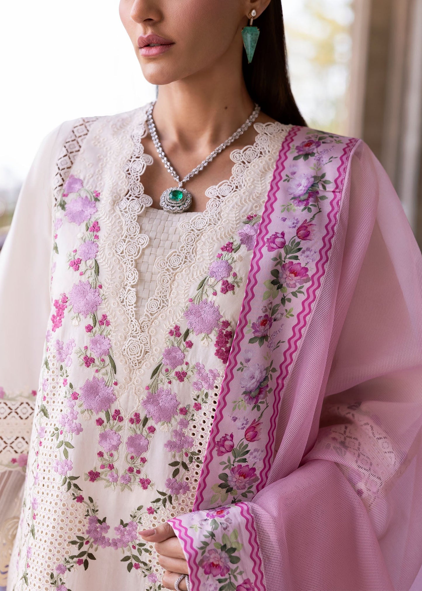 1A-ZERENE | Bloom By Saira Shakira Unstitched Lawn`25