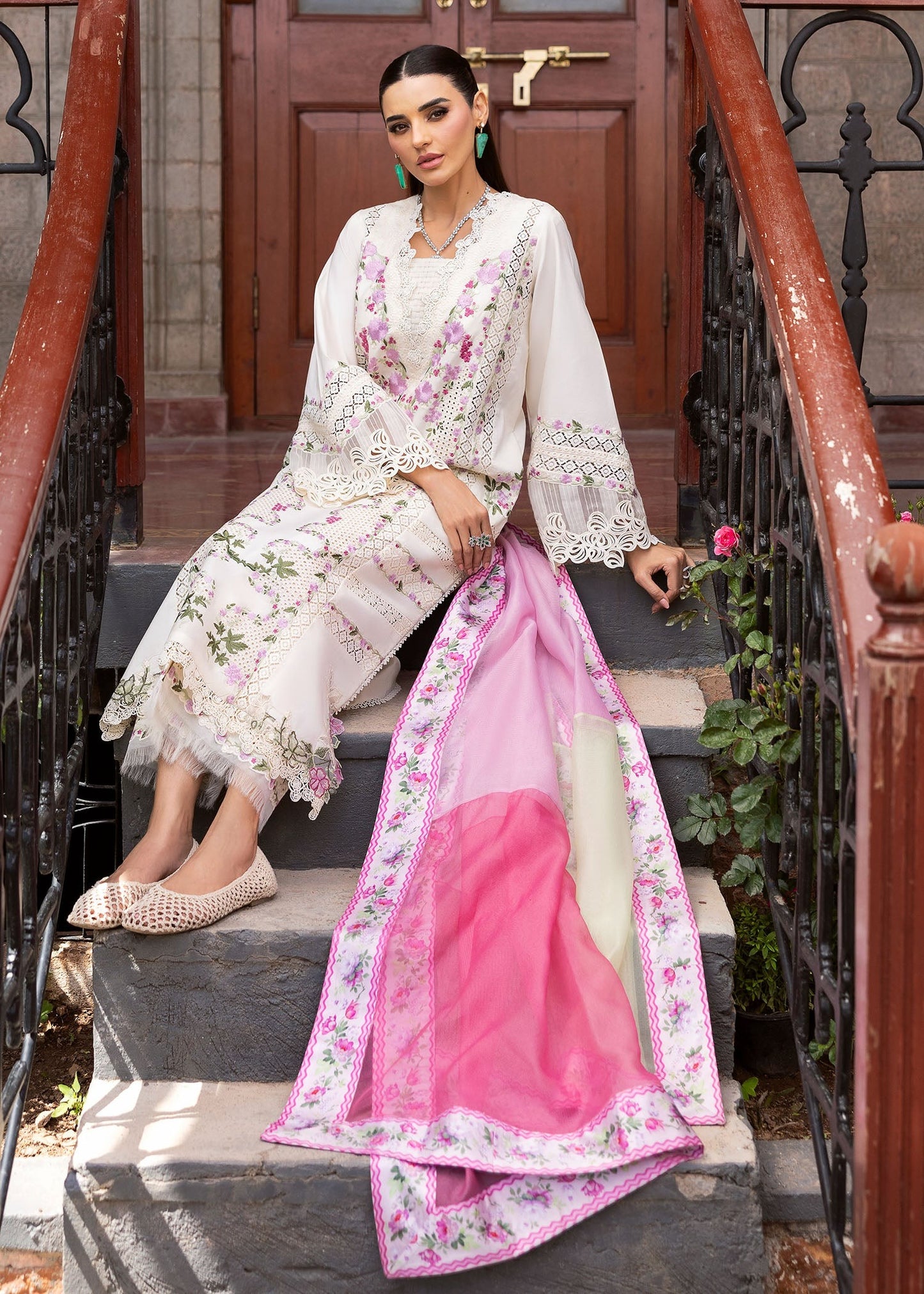 1A-ZERENE | Bloom By Saira Shakira Unstitched Lawn`25