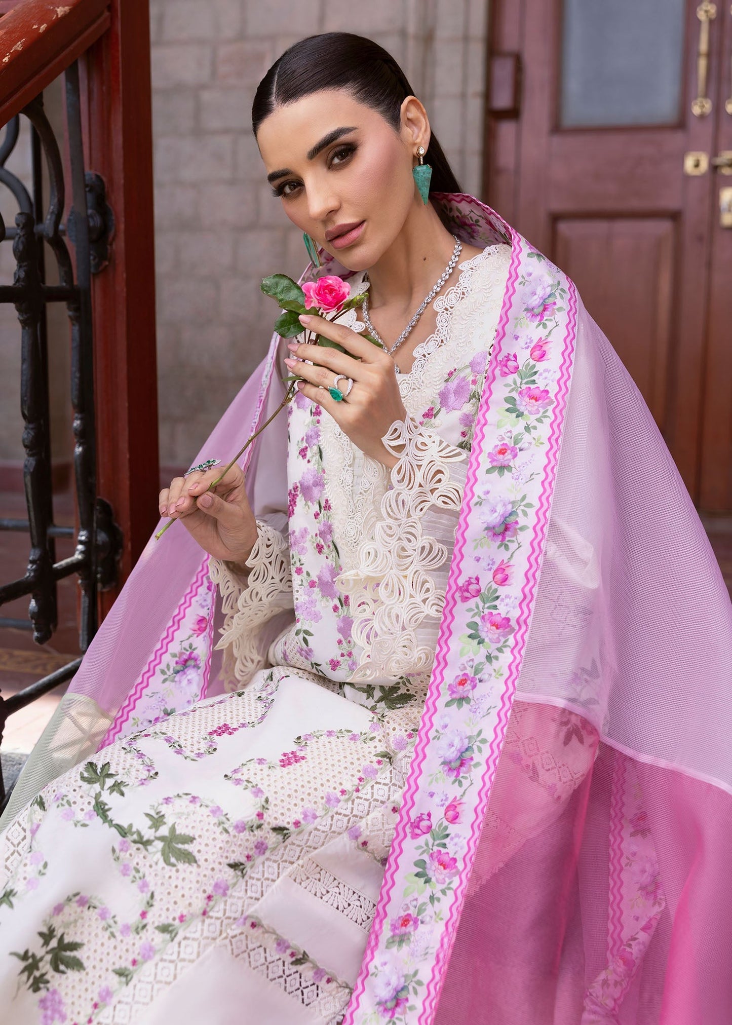 1A-ZERENE | Bloom By Saira Shakira Unstitched Lawn`25