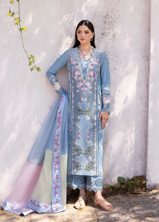 1B-ZERENE | Bloom By Saira Shakira Unstitched Lawn`25