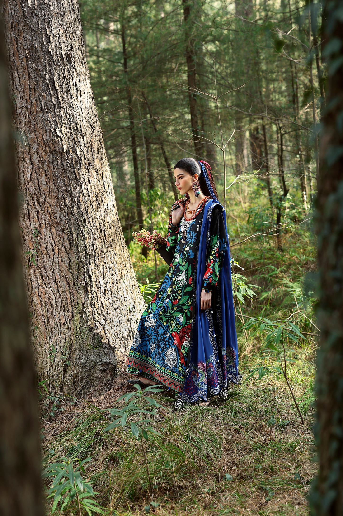 BLACK SOLANA 03-A | Neelum By ZAHA Lawn`25