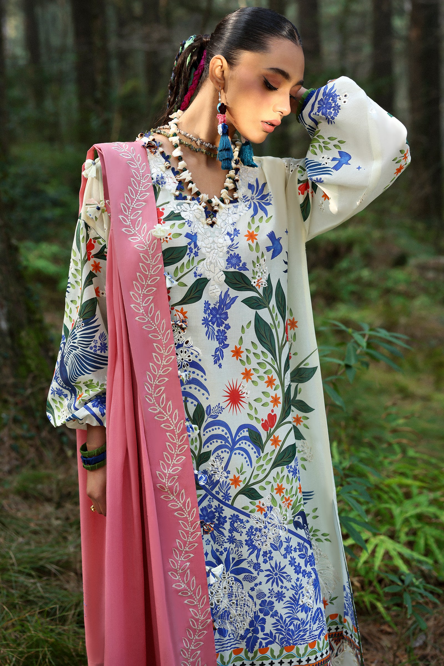 WHITE SOLANA 03-B | Neelum By ZAHA Lawn`25